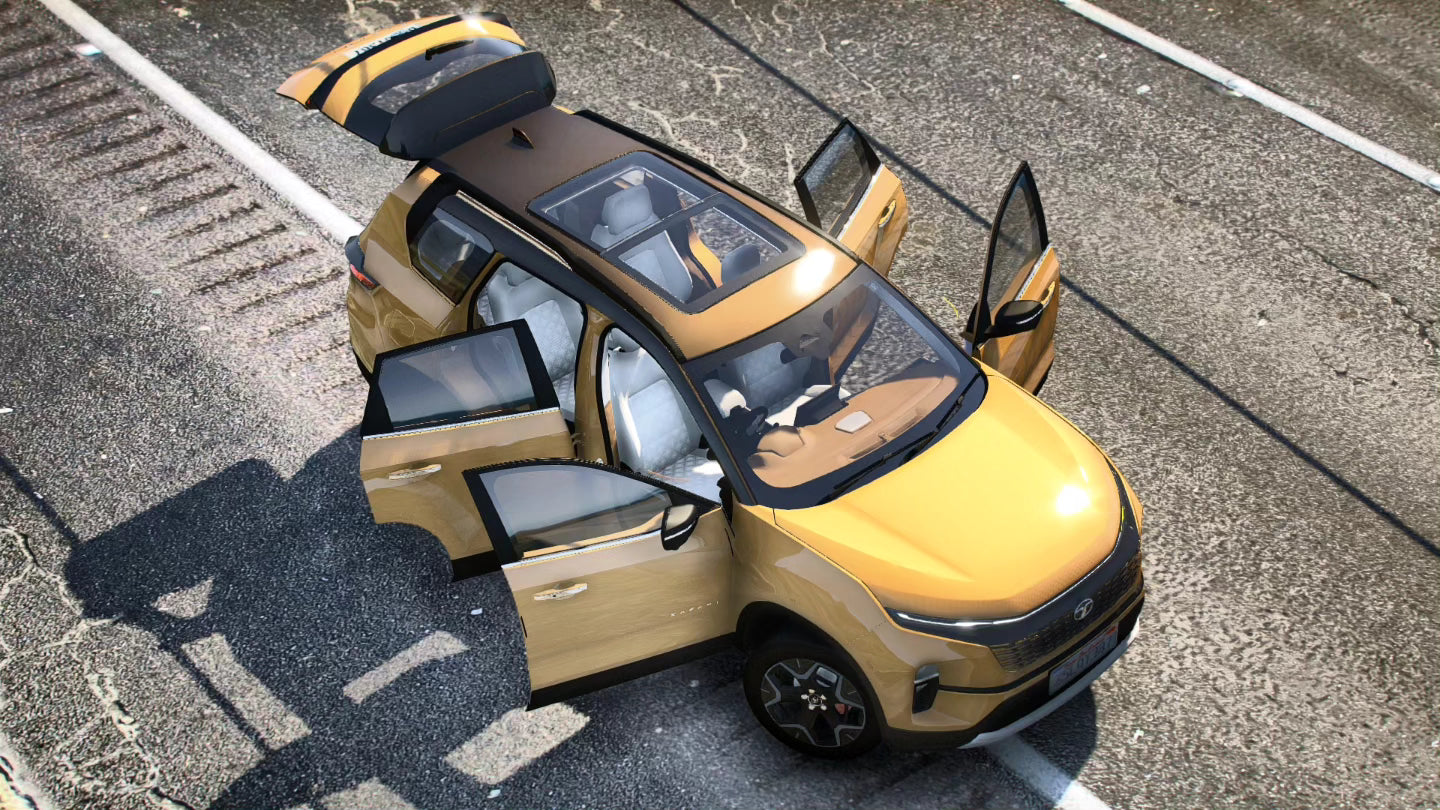 Tata Safari 2024 Car Mod For GTA 5 [Add-On /Original Interior]