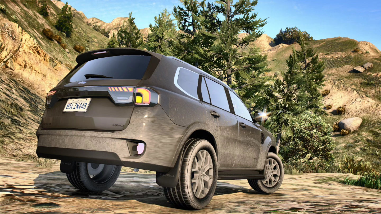 Ford Endeavour/ Everest 2024 Mod For GTA 5 [ Add-On/ Working Sunroof/ Original Interior/ Tunning]